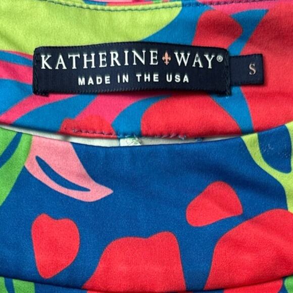Katherine Way Charleston Maxi Dress Packable Multicolored Size Small - Picture 7 of 13